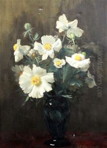 Still Life Of Flowers In A Vase by Alfred Frederick William Hayward