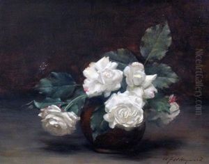 White Roses by Alfred Frederick William Hayward