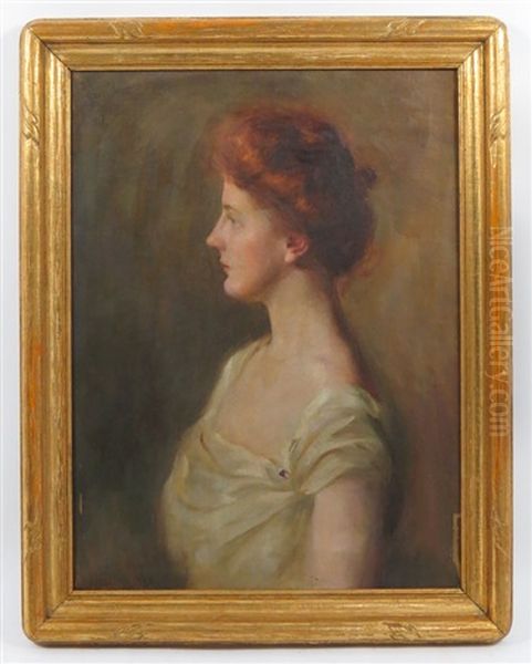 Profile Portrait Of Woman With Auburn Hair - view 1