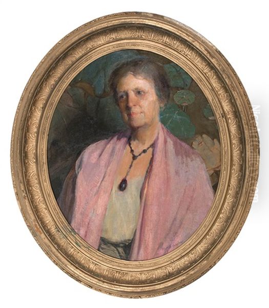 Portrait Of A Lady In A Garden - view 1