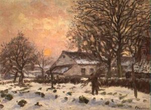 Le Ramassage Du Bois En Hiver