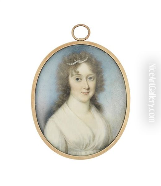 A Lady, Wearing White Dress - view 1