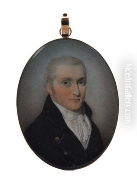 Portrait D'homme En Redingote Bleue - view 1
