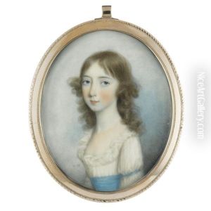 Portrait Of Mary Harrop by Thomas Hazlehurst