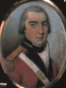 Portrait Of An Officer Of The Liverpool Independent Volunteers by Thomas Hazlehurst