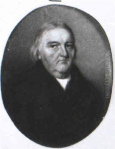 Elderly Gentleman In Blue Coat by Thomas Hazlehurst