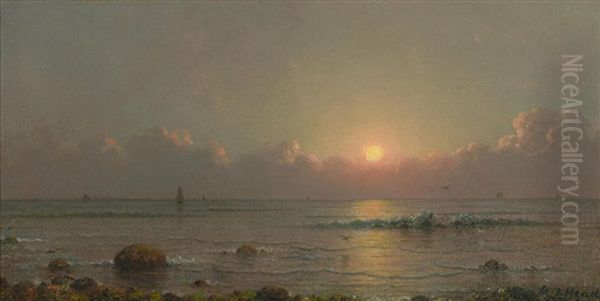 Seascape At Sunset - view 1