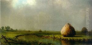 Marsh River In Haze by Martin Johnson Heade