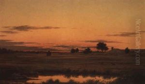 Sunset On The Marshes by Martin Johnson Heade