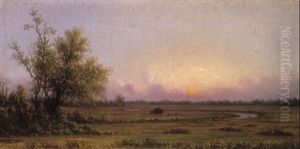 Sunset by Martin Johnson Heade