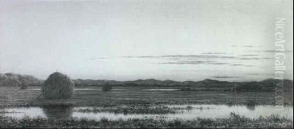 Ponds In A Jersey Marsh (marshes Near Ipswich) - view 1