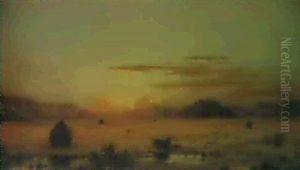 Sunrise, Hoboken Meadows by Martin Johnson Heade