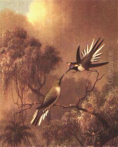 Hummingbirds by Martin Johnson Heade