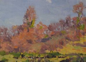 Moon Over Woodland, Near Dublin by Michael Healy
