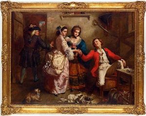 Oliver Goldsmith Discovering His Mistake (?)