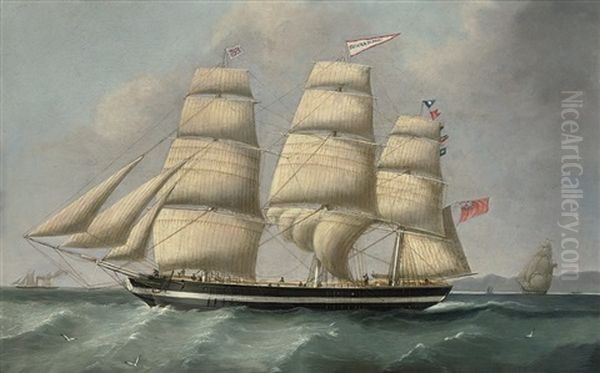 The Three-masted Merchantman Eleanor Dixon Calling For A Pilot Off Anglesey - view 1
