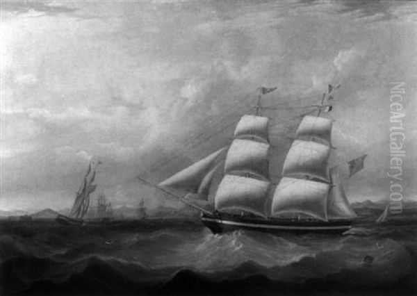 The Brig "ituna" At Sea - view 1