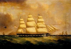 The British Ship, "norwood" Outward Bound Off The South Stack, Anglesey by Joseph Heard