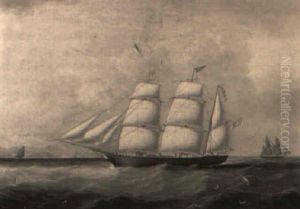 Portrait Of The Square-rigged Brig 'the Patriotess' Off Kincardine by Joseph Heard
