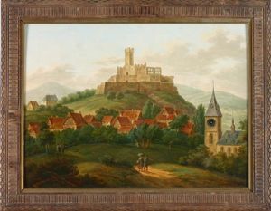 Blick Auf Stadt Und Burgruine Konigstein Im Taunus