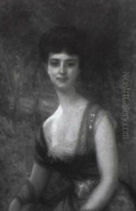 Portrait De La Comtesse Costa De Beauregard by Antoine Auguste Ernest Hebert