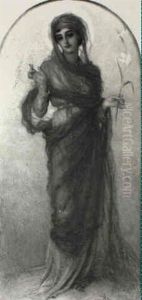 Saint Agnes by Antoine Auguste Ernest Hebert
