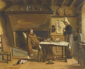 Der Schlafende Monch by Henri Hebert