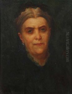 Portrait De Madame Ernest D'halloy (1820-1895)