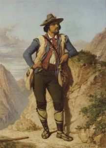 Brigand Devant Des Rochers