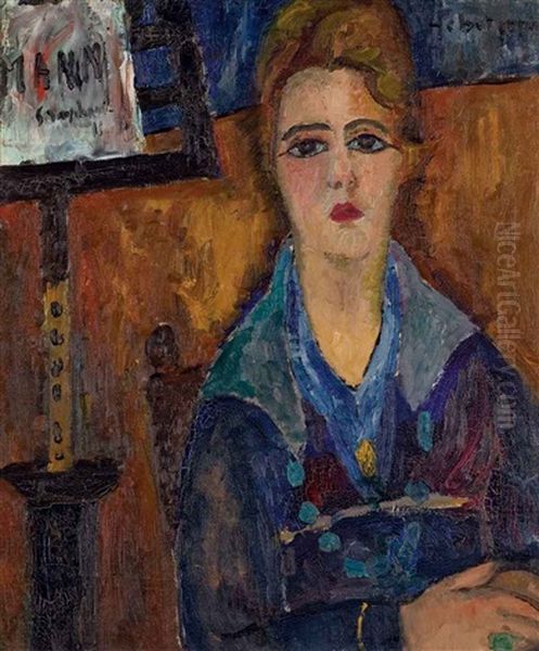 Femme Au Collier, Modele De Modigliani - view 1