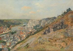 Vue Plongeante Sur La Ville De Dinant