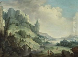 Gebirgslandschaft by Claes Dircksz van der Heck