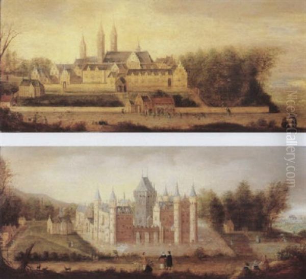 A View Of Egmond Abbey; A View Of Egmond Castle - view 1
