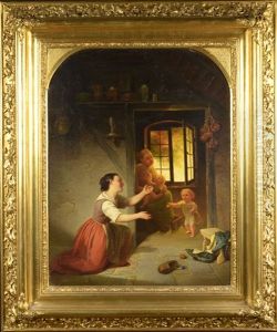 Maternal Love by Wilhelm Emil Robert Heck