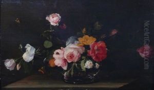 Nature Morte Au Bouquet De Roses thumbnail