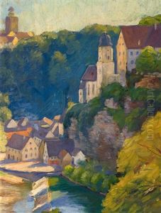 Studie Einer Ansicht Von Besigheim/neckar by Franz Hecker