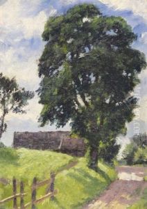 Sommerlandschaft Mit Bauernhaus Sommerlandschaft Mit Bauernhaus