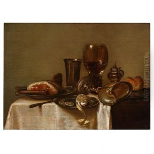Still Life With Roemer & Nautilus Cup by Willem Claesz Heda