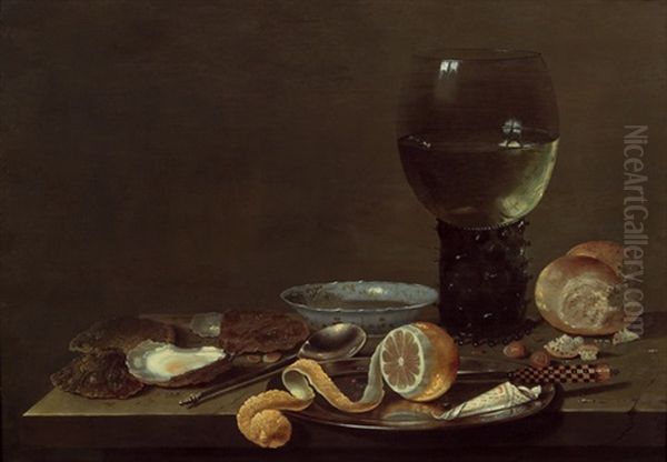 Stillleben Mit Wan-li Teller, Romer Und Zinnteller - view 1