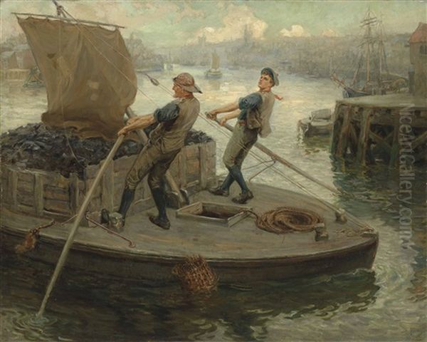 Working On The Tyne, Newcastle by Ralph Hedley