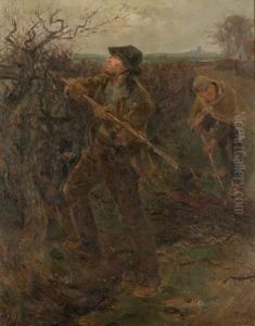 A Study Of Figures Maintaining A Hedgerow