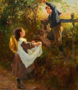 The Apple Pickers by Ralph Hedley