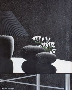Still Lifes Of Vases Of Flowers On A Black Ground (2 Works) Still Lifes Of Vases Of Flowers On A Black Ground (2 Works)