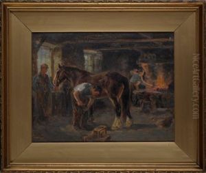 The Smithy by Ralph Hedley