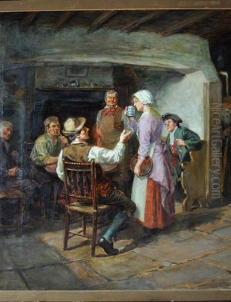 A Glad Eye (figures In A Tavern Inglenook) - view 1