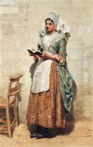 Lasande Kvinna by Ralph Hedley