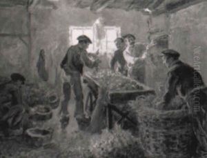 Picking The Harvest (strapping Onions)