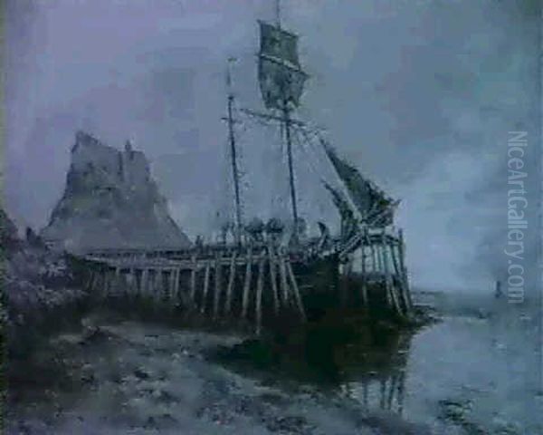 Lime Staithes Near Holy Island Castle - view 1