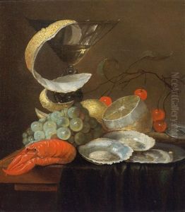 A Still Life With Fruit by Cornelis De Heem