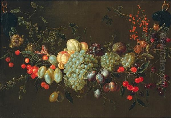 Guirlande De Fleurs Et De Fruits - view 1